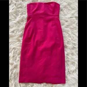 J.Crew textured sweetheart hot pink 💖 dress size 8 wore only only once